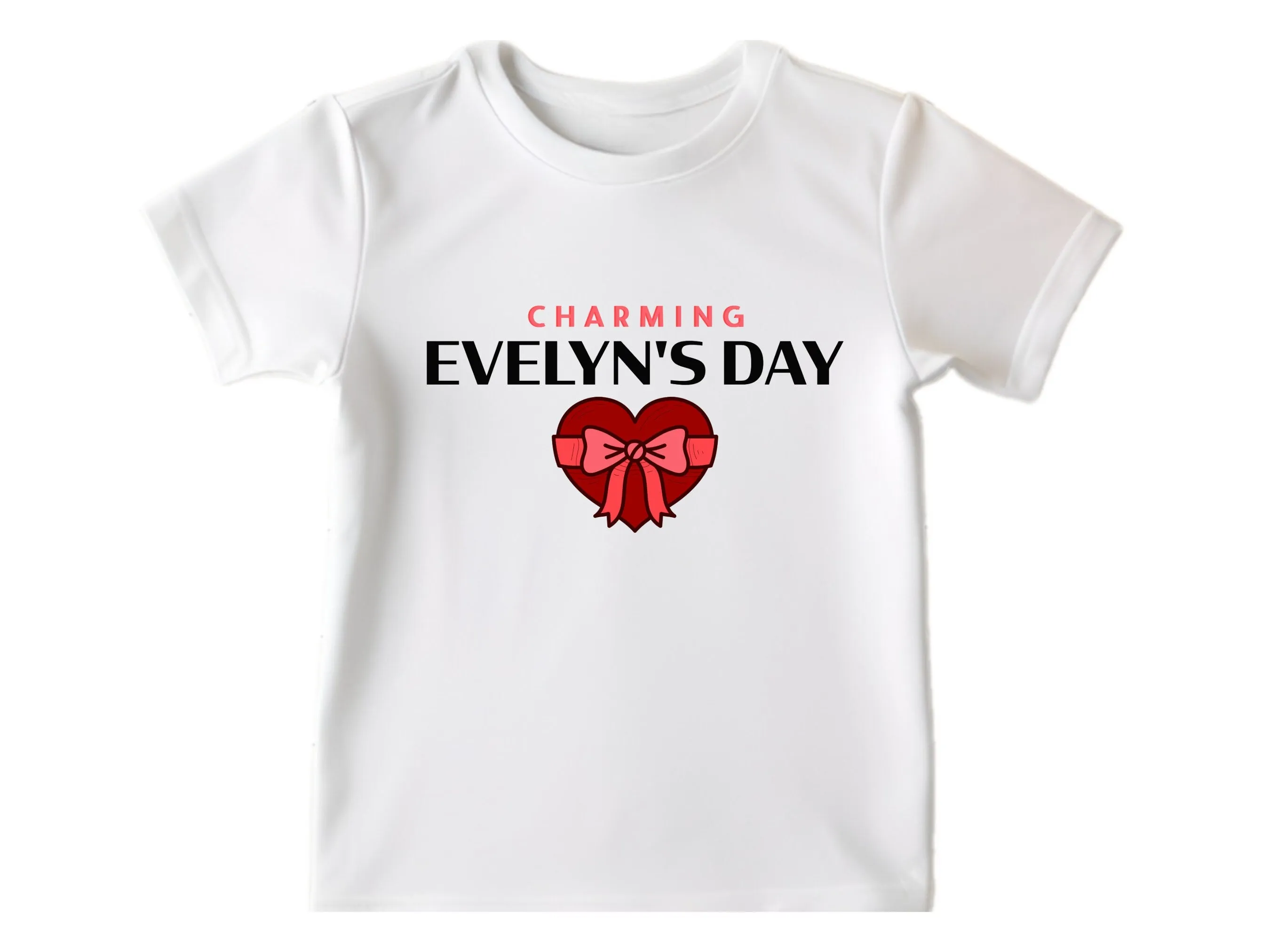 Charming Day Custom Short Sleeve Girls Bodysuit for 1st Birthday