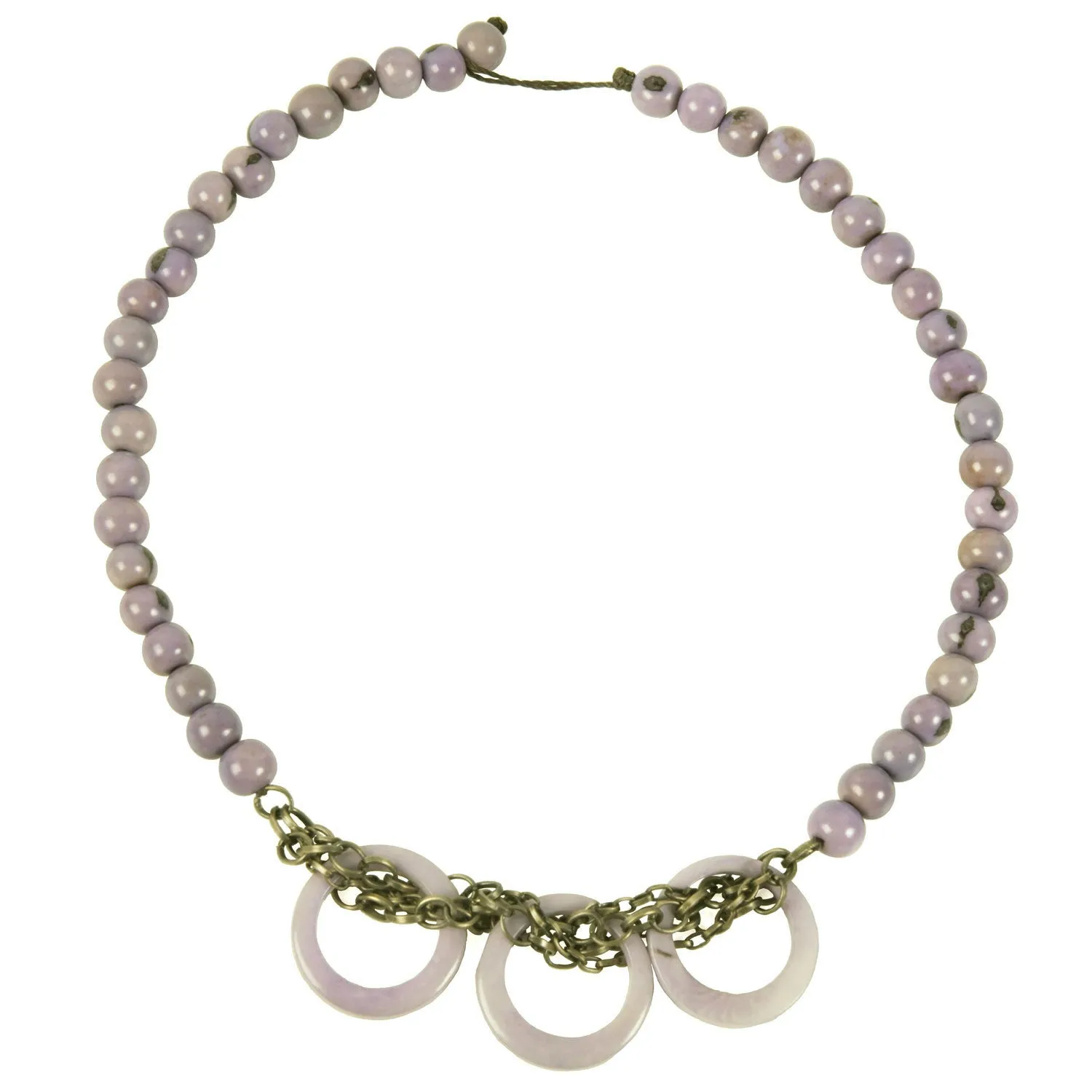 Circle Chain Choker in Lavender Faire Collection
