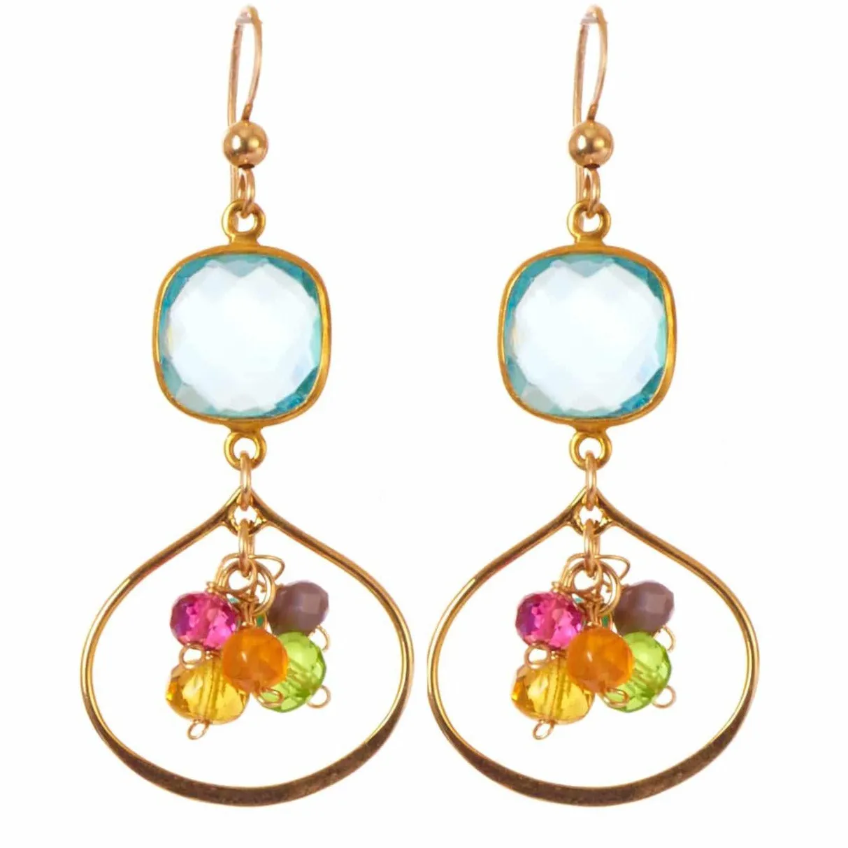 Colorful Amelia Petal Earrings