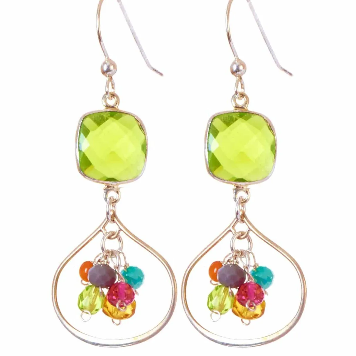 Colorful Amelia Petal Earrings