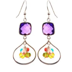 Colorful Amelia Petal Earrings