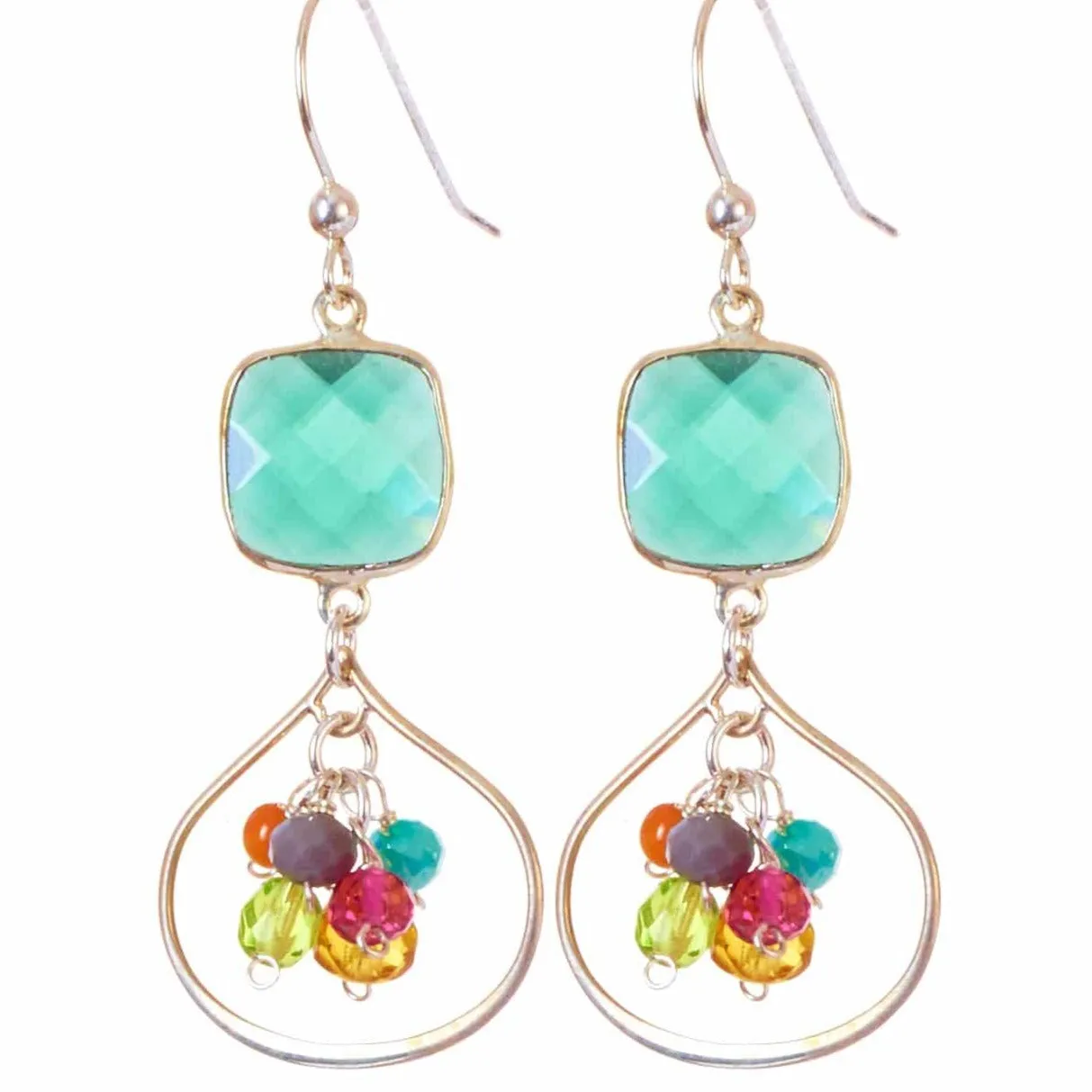 Colorful Amelia Petal Earrings