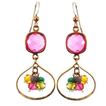 Colorful Amelia Petal Earrings