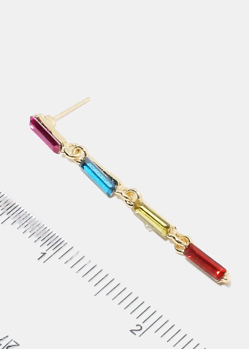 Colorful Gemstone Dangle Earrings