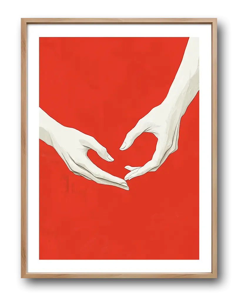 Connection Hands Poster
