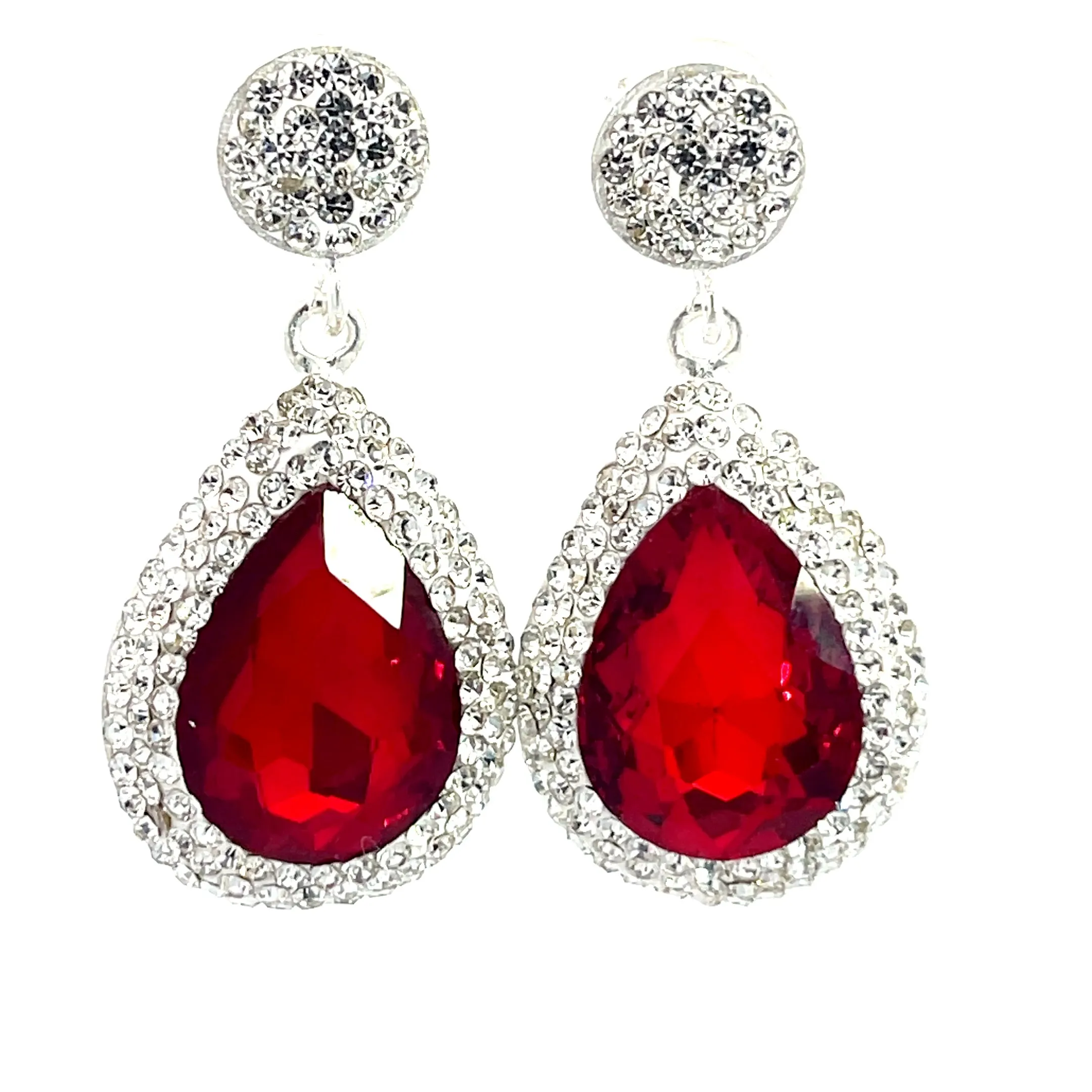 Cubic & Crystal Drop Earrings