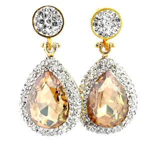 Cubic & Crystal Drop Earrings