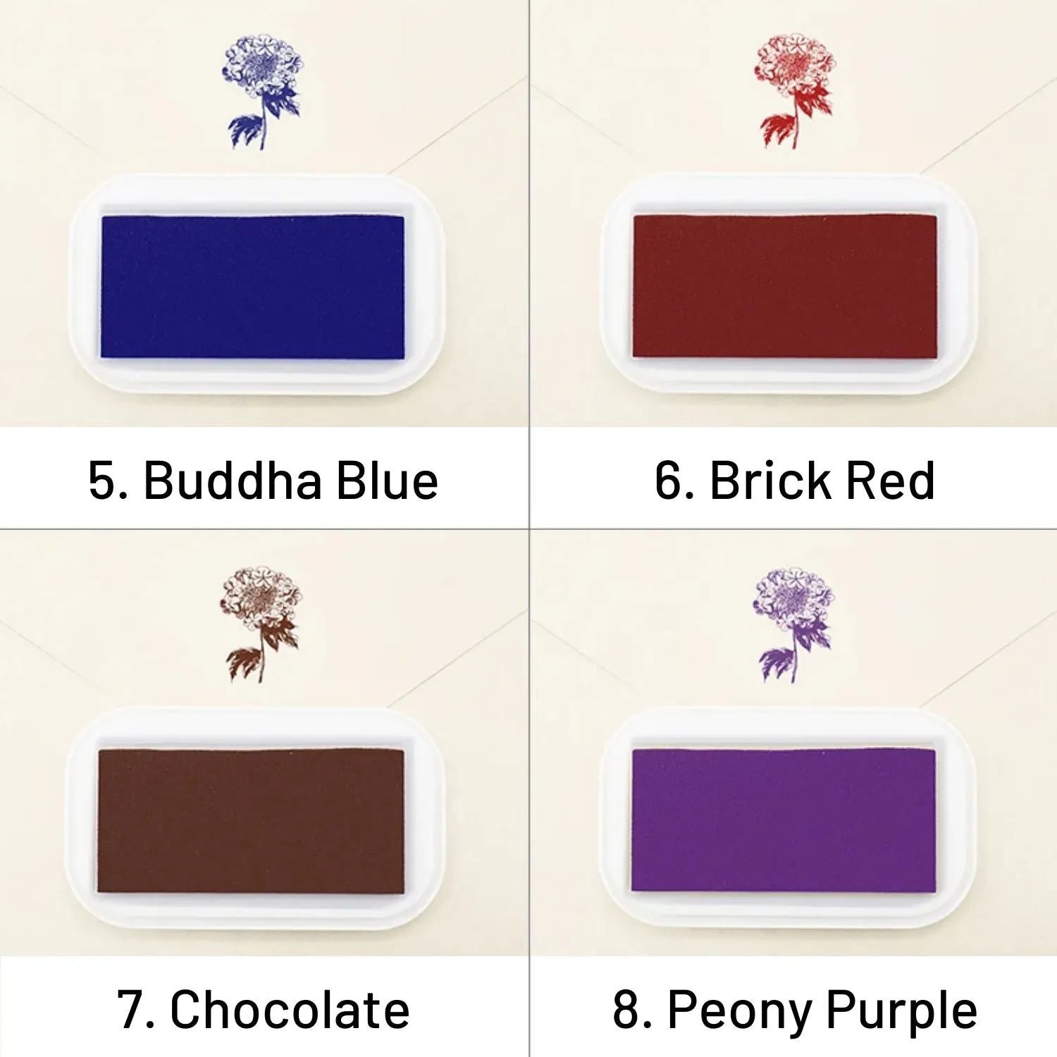 Custom Character Series Book Wooden Rubber Stamps (8 Designs)