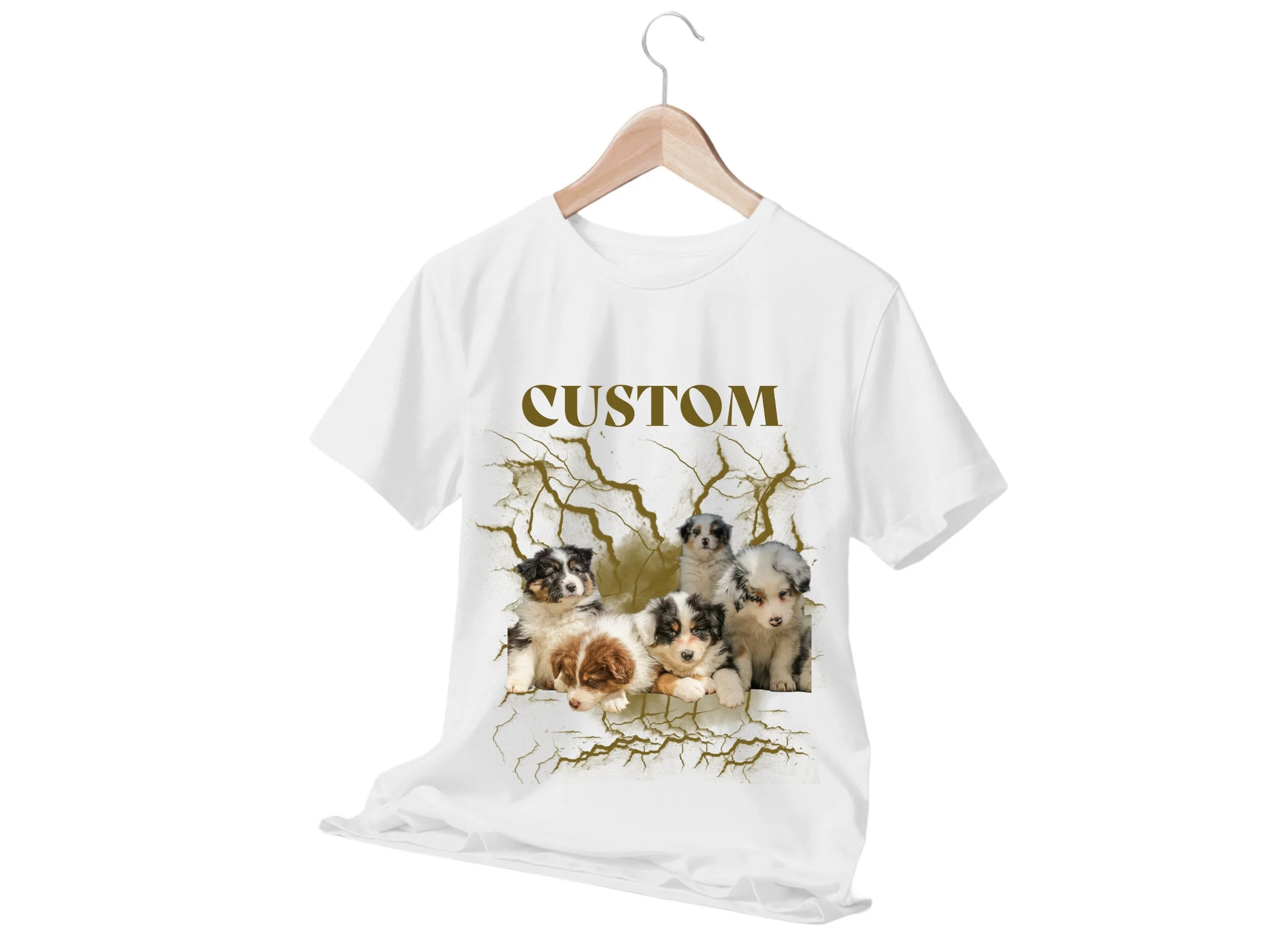 Custom Pet Portrait Dog Shirt Gift For Dog Mom