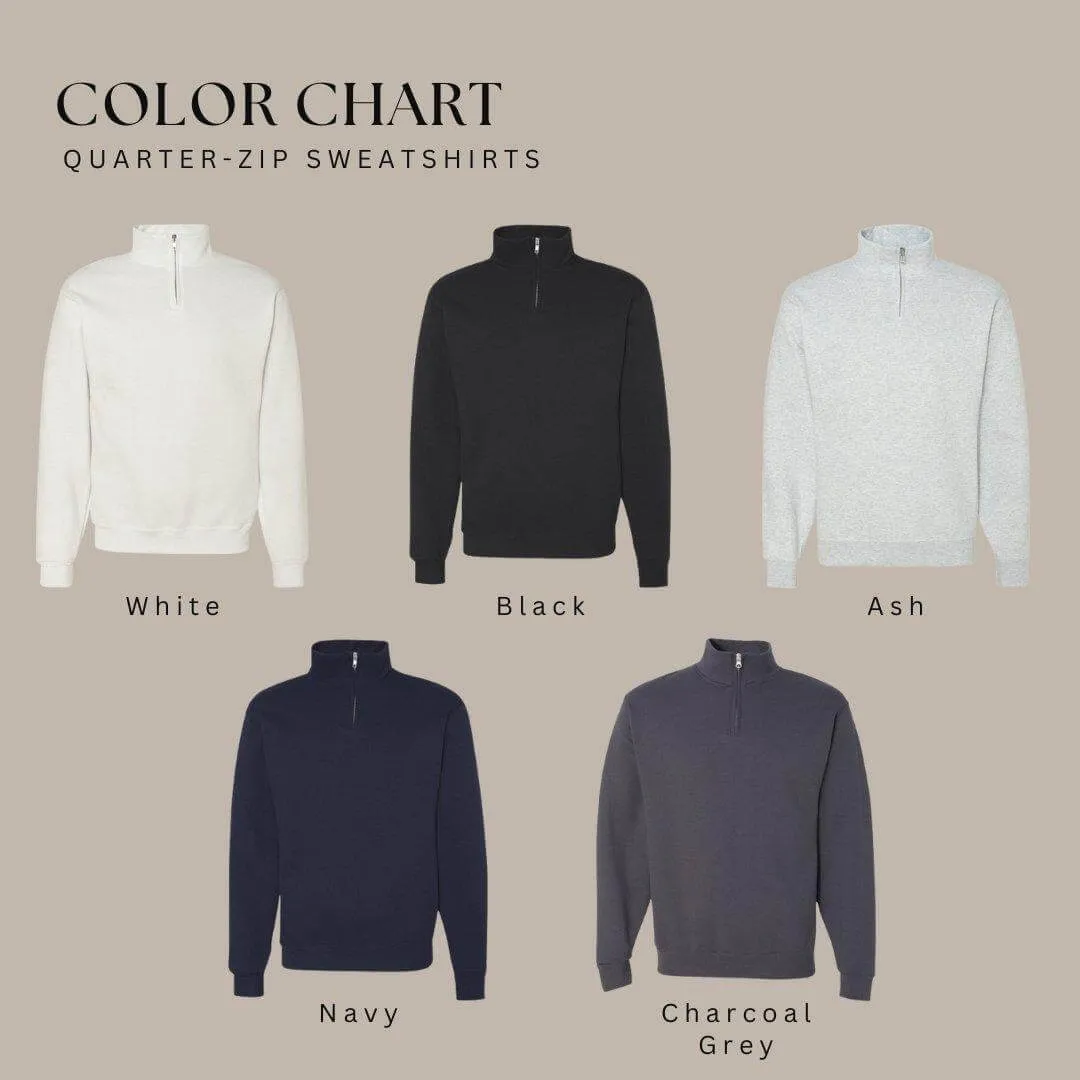 Custom Quarter Zip | Personalized Text & Logo | Thanksgiving & Christmas gift