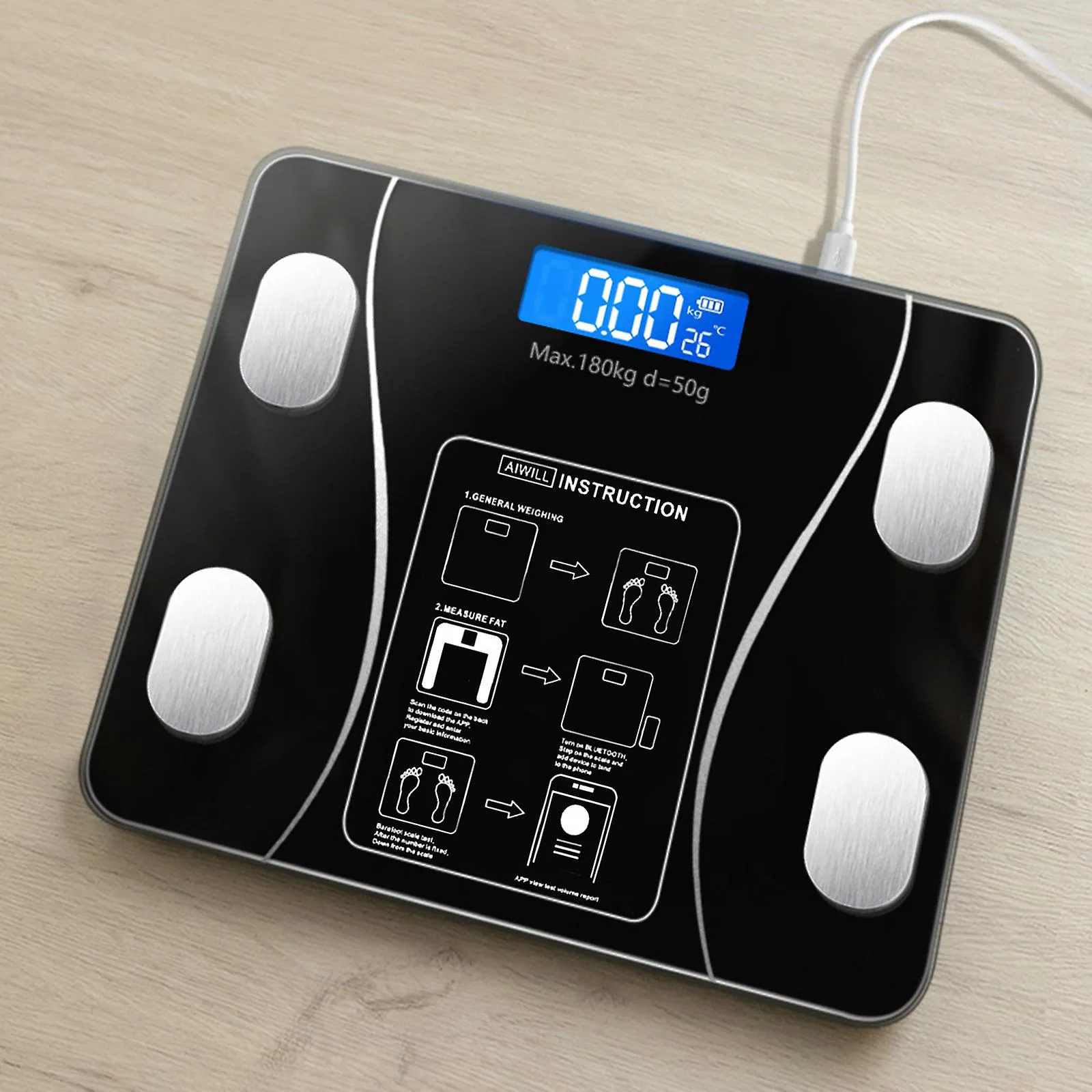 Digital Smart Bluetooth Body Weight & BMI Scale