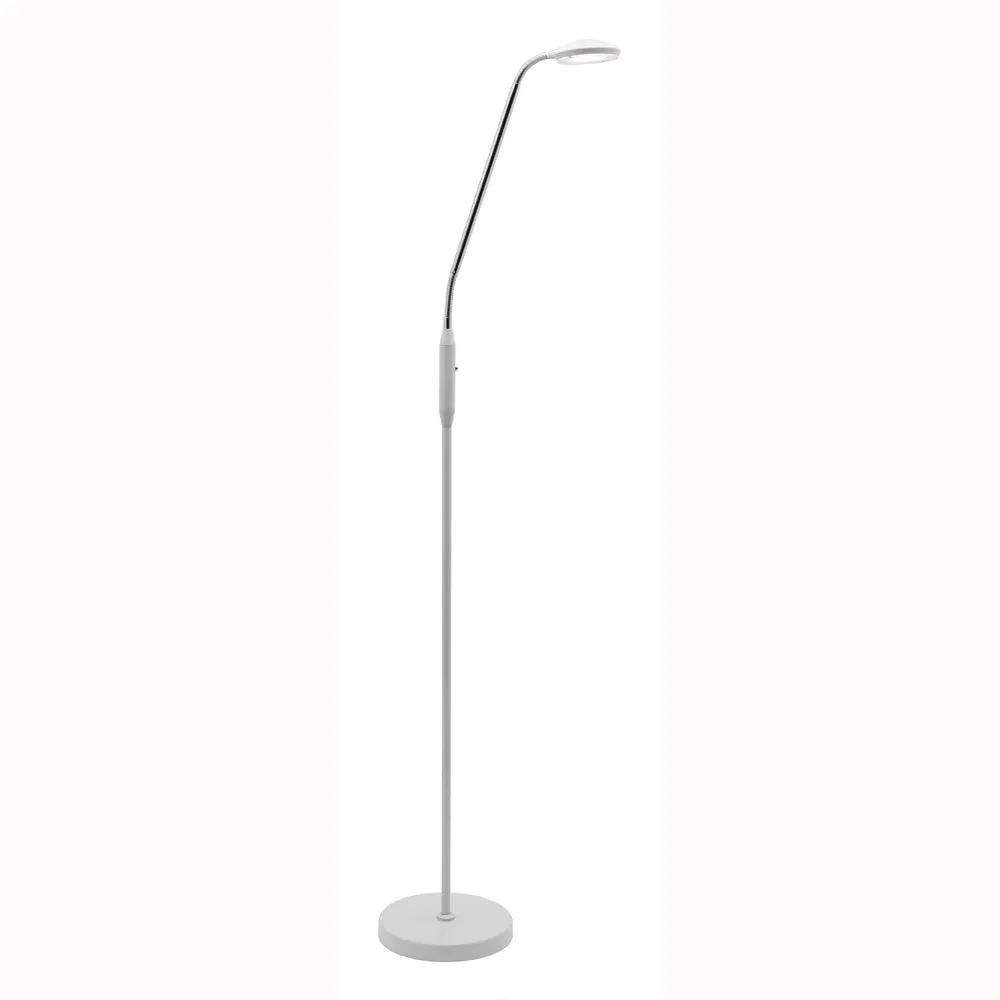 Dylan White Dimmable LED Touch Floor Lamp