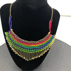 Egyptian Antique Statement Choker Necklace