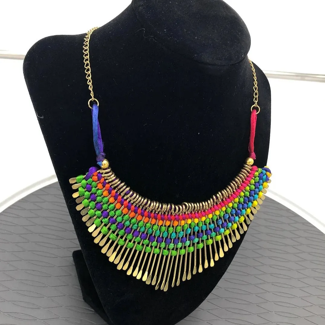 Egyptian Antique Statement Choker Necklace