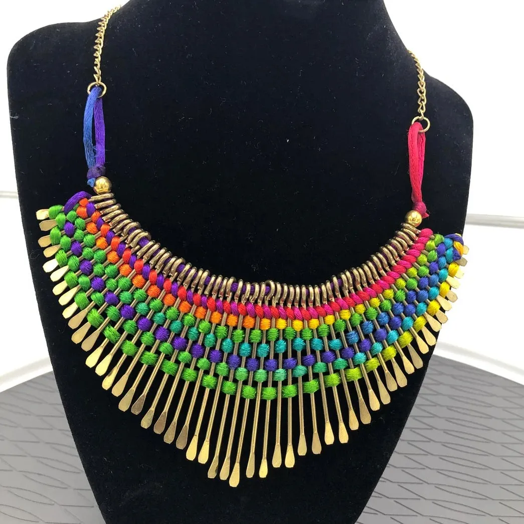 Egyptian Antique Statement Choker Necklace