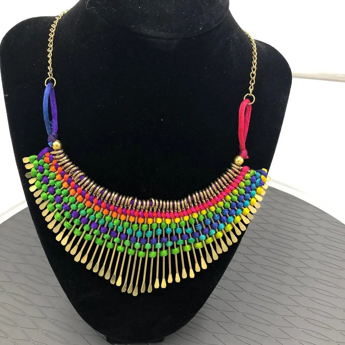 Egyptian Antique Statement Choker Necklace