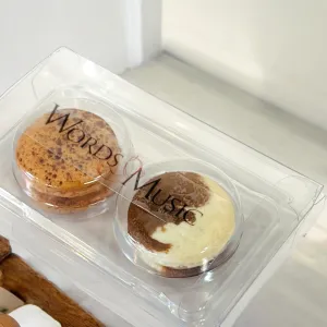 Elegant Horizontal Presentation | Custom Logo Macaron Set | Choose Your Design & Flavors