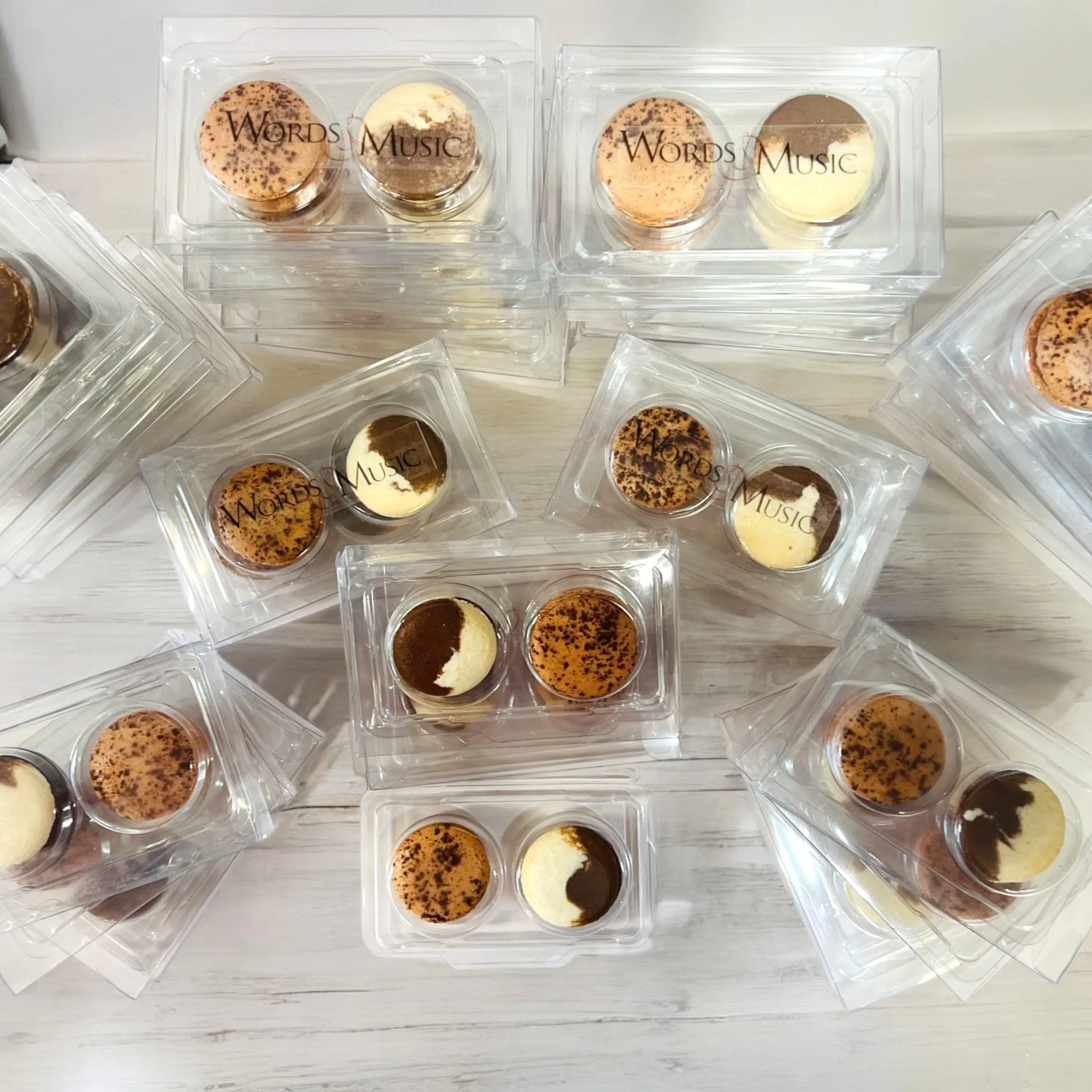 Elegant Horizontal Presentation | Custom Logo Macaron Set | Choose Your Design & Flavors