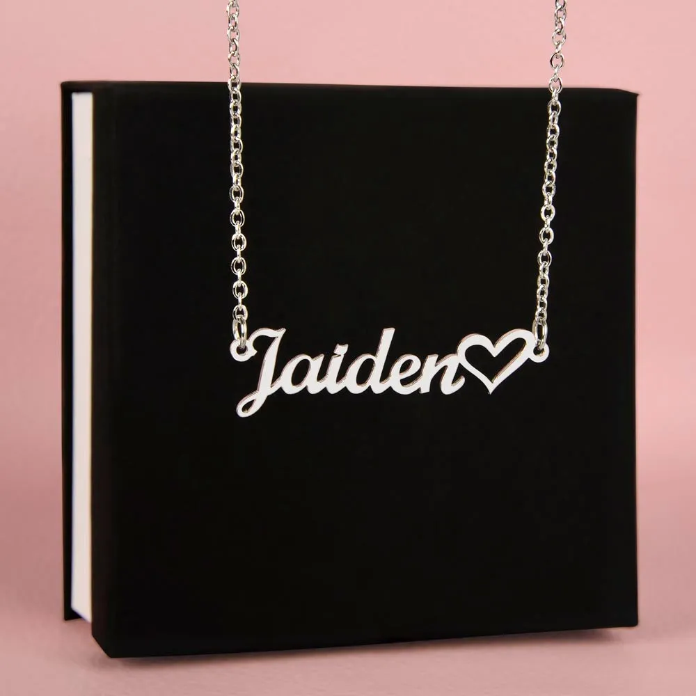 ELEVATED SPIRIT | PERSONALIZED CHRISTIAN NAME NECKLACE WITH HEART