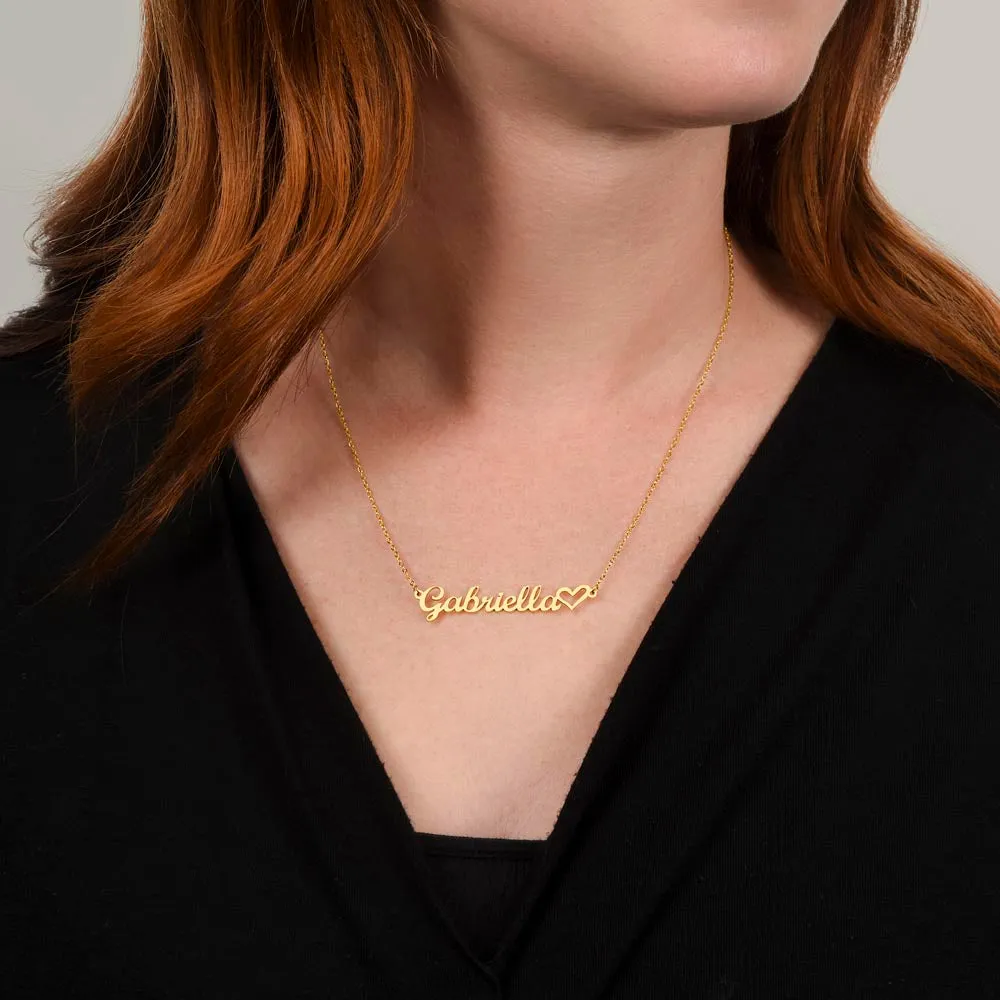 ELEVATED SPIRIT | PERSONALIZED CHRISTIAN NAME NECKLACE WITH HEART