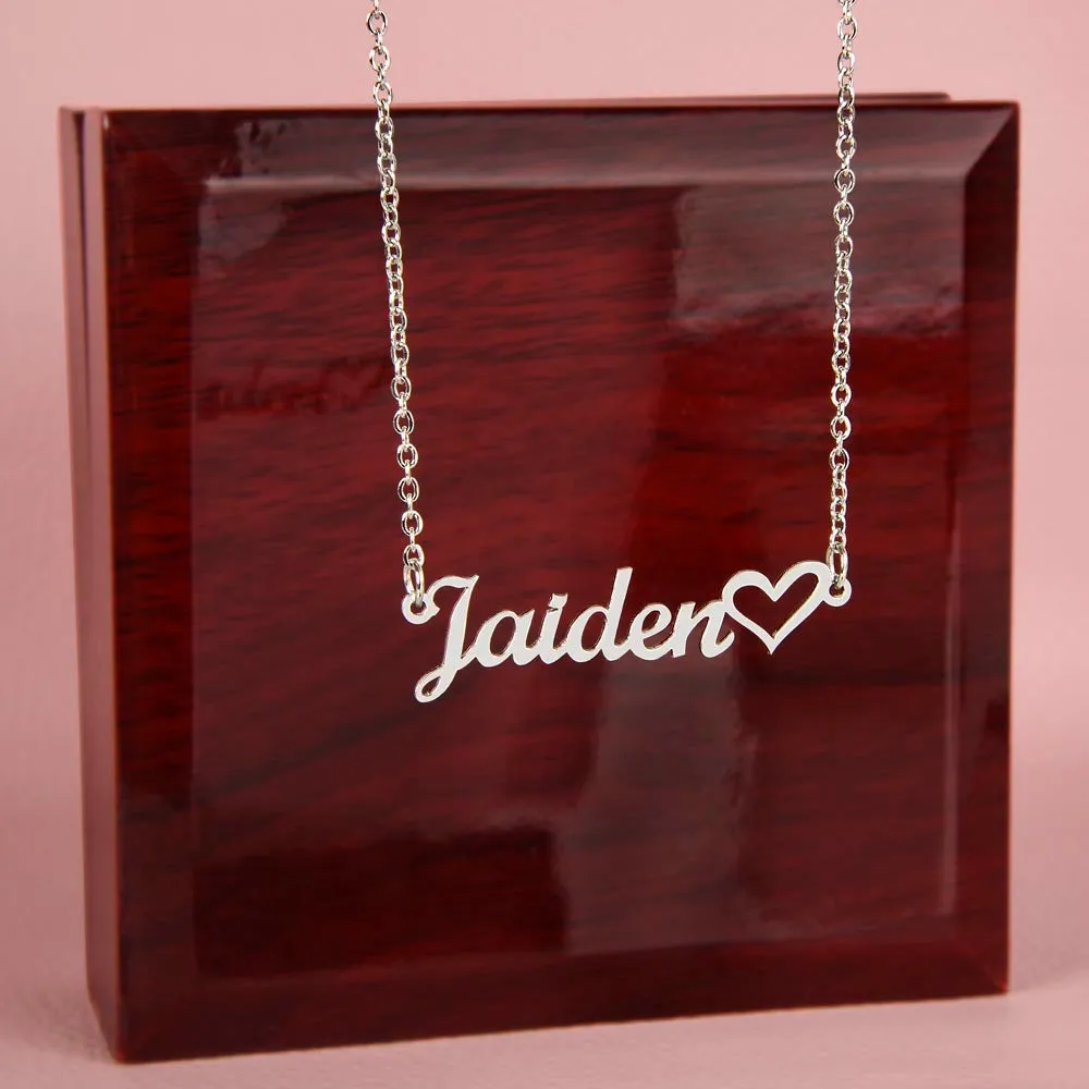 ELEVATED SPIRIT | PERSONALIZED CHRISTIAN NAME NECKLACE WITH HEART