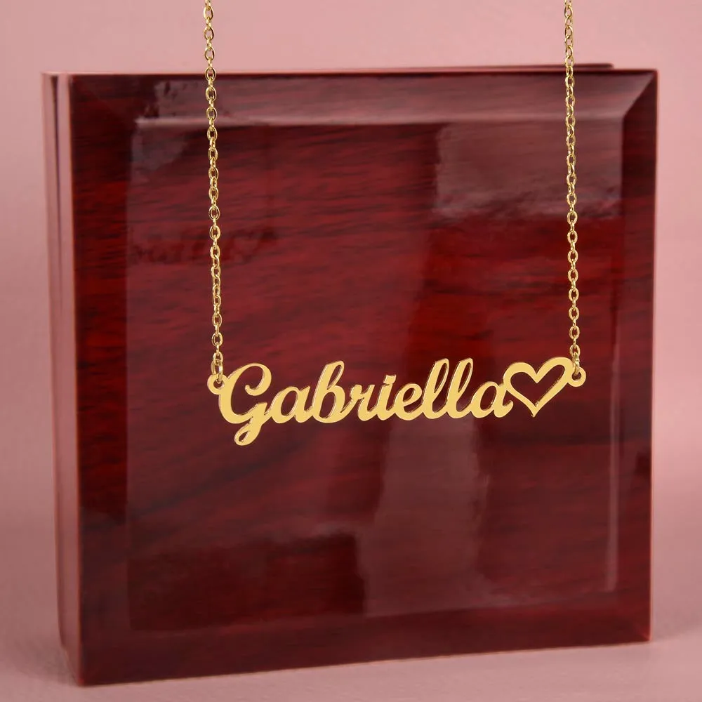 ELEVATED SPIRIT | PERSONALIZED CHRISTIAN NAME NECKLACE WITH HEART