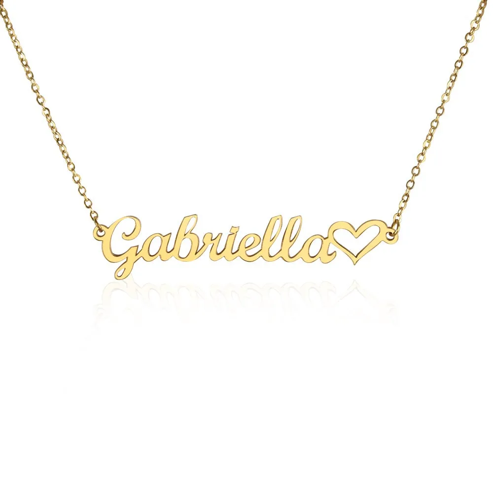 ELEVATED SPIRIT | PERSONALIZED CHRISTIAN NAME NECKLACE WITH HEART