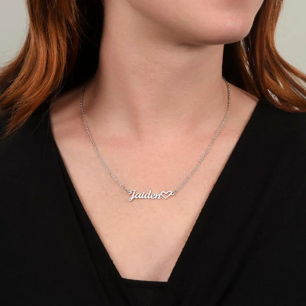 ELEVATED SPIRIT | PERSONALIZED CHRISTIAN NAME NECKLACE WITH HEART