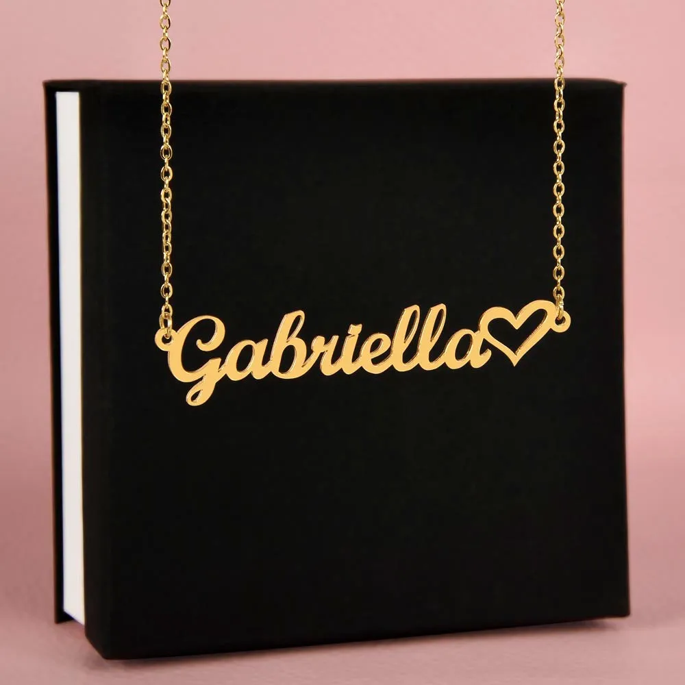 ELEVATED SPIRIT | PERSONALIZED CHRISTIAN NAME NECKLACE WITH HEART