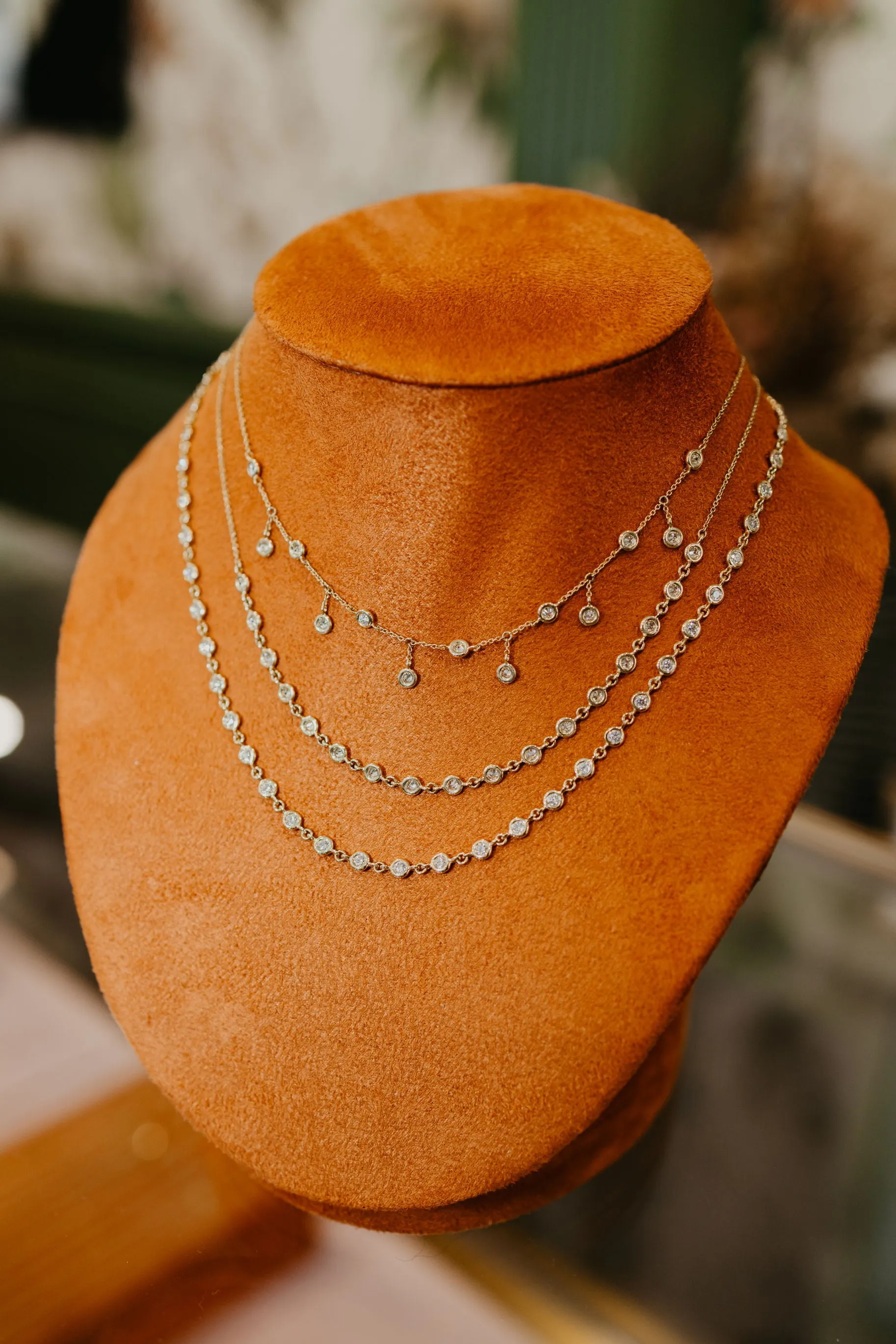 Essential Bezel Tennis Necklace