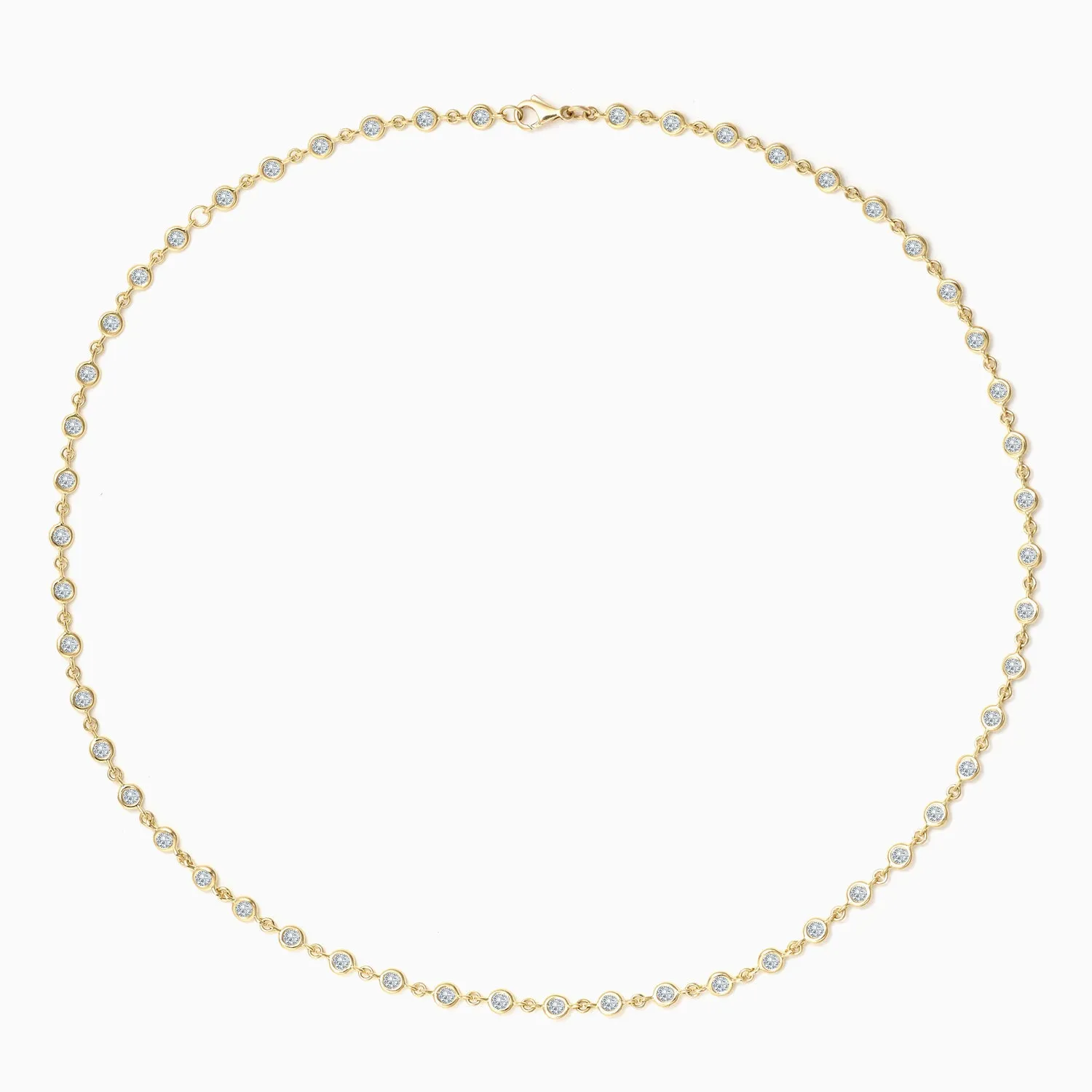 Essential Bezel Tennis Necklace