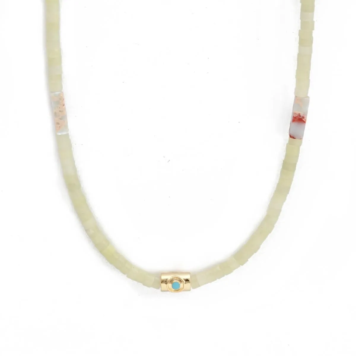 Eye Talisman Yellow Beads Choker