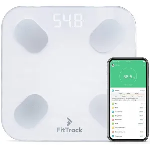 FitTrack Dara Smart BMI Digital Scale, Measures Weight and Body Fat