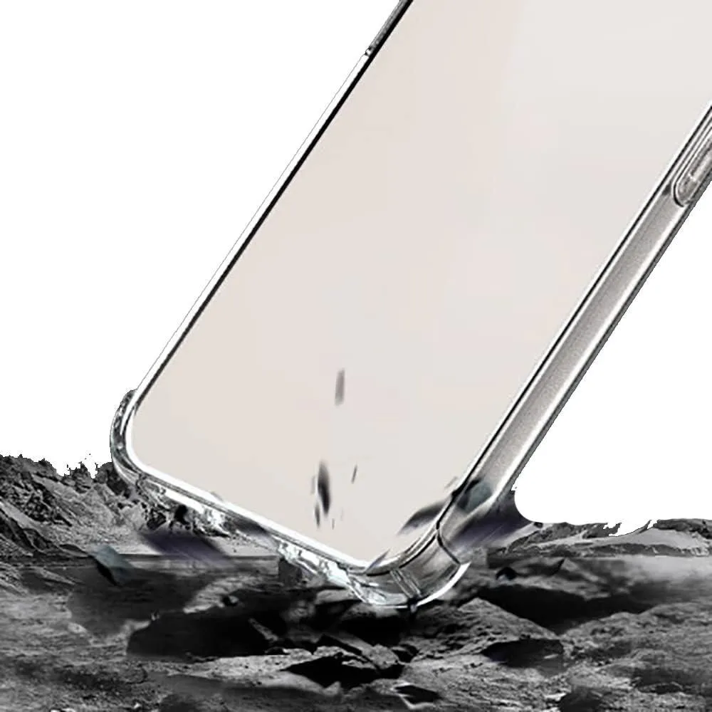 For Apple iPhone 15 Hybrid Gel Four Corner Cushion Case Shockproof