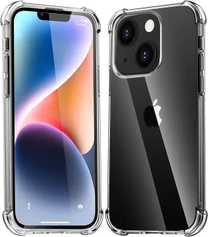 For Apple iPhone 15 Hybrid Gel Four Corner Cushion Case Shockproof