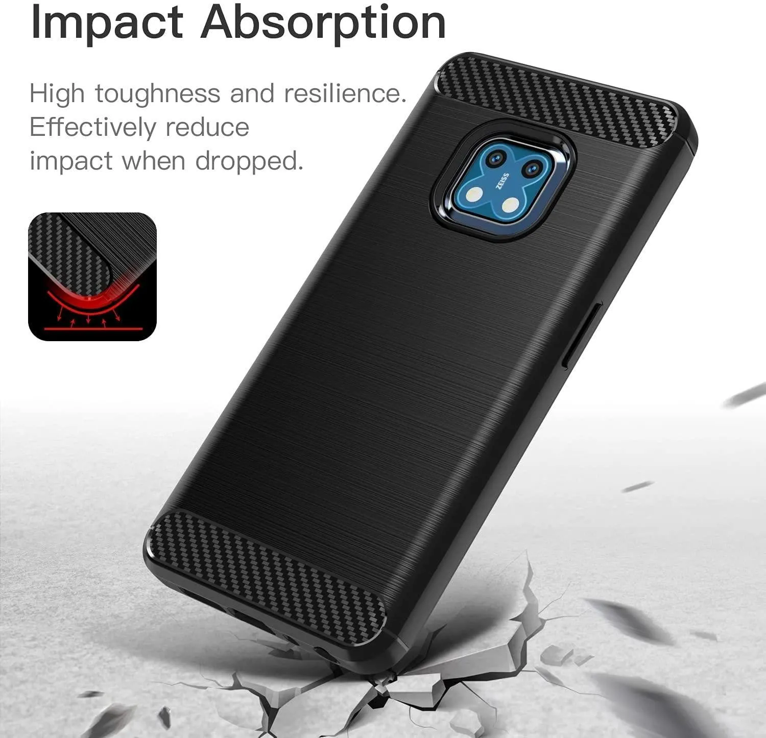 For NOKIA XR20 Armour Shockproof Gel Case Silicone Cover Case Thin