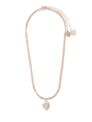 Frankie Heart Locket 2 Row Necklace