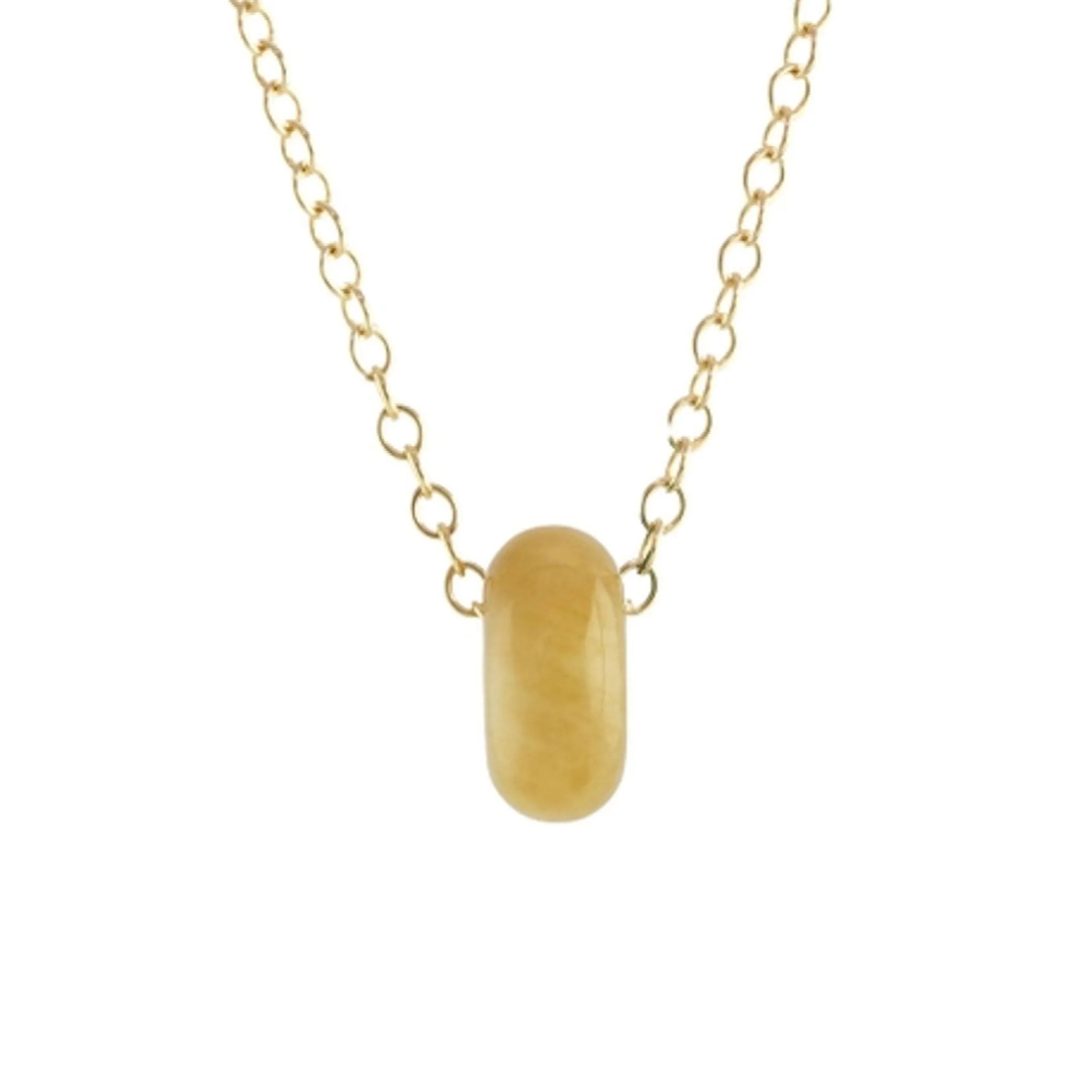 Gemstone Donut Necklace