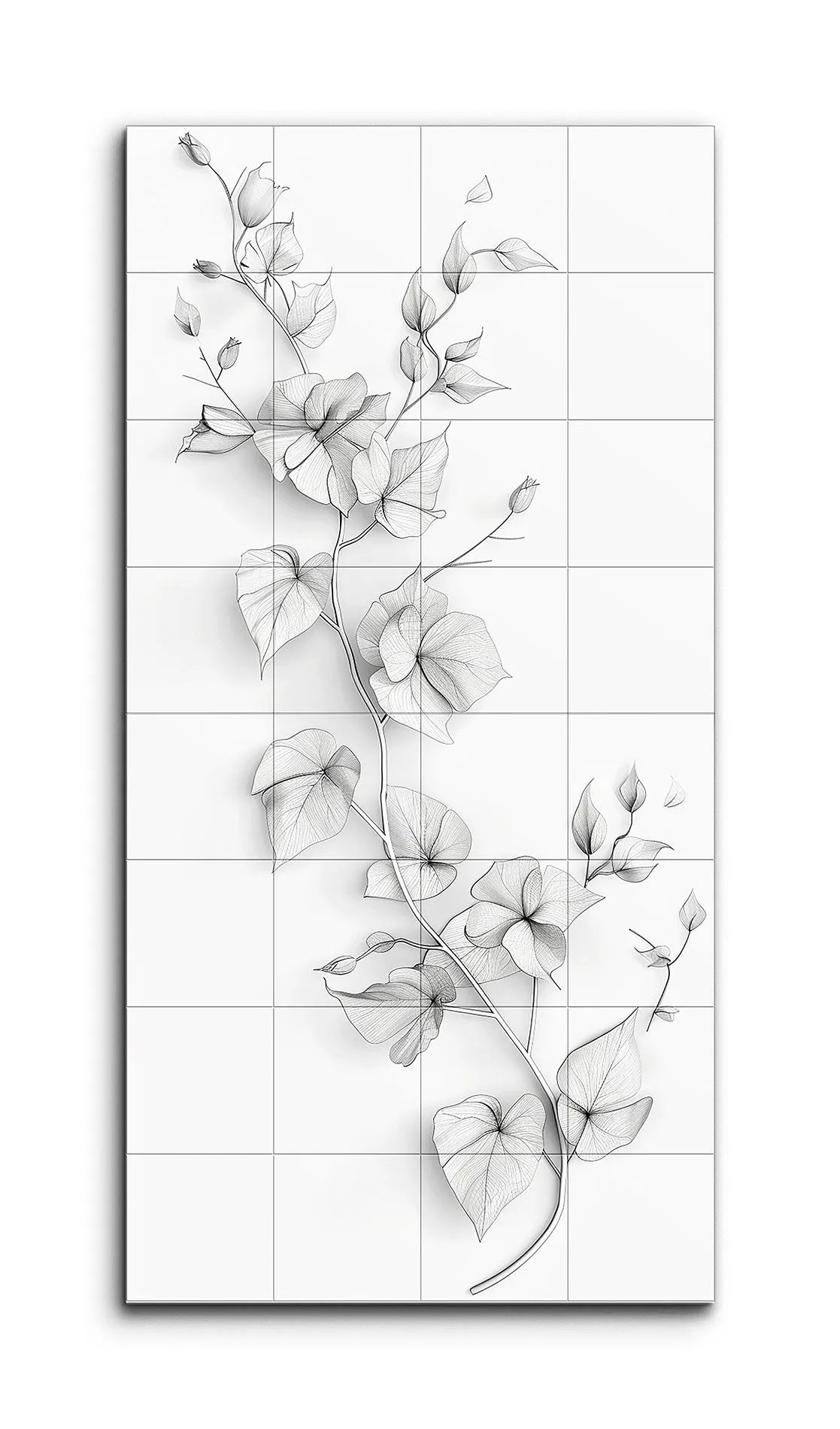 Graceful Vine: Monochrome Botanical Art