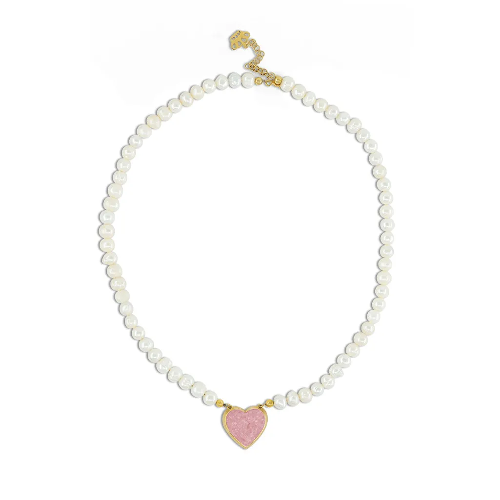 Heart Gemstone Necklace
