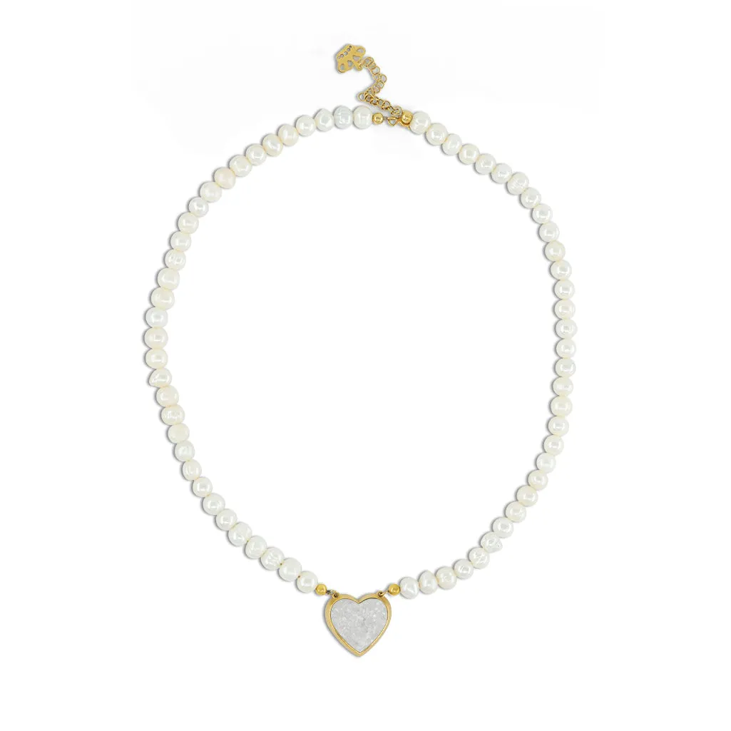 Heart Gemstone Necklace