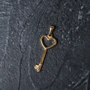 Just Lil Things Artificial Heart And Key Charms  JLTCH0021