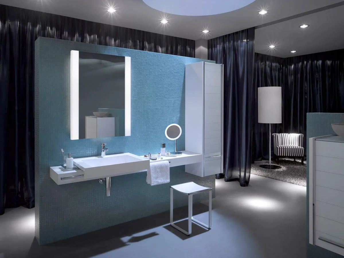 Keuco Plan Soap Holder - complete with crystal glass soap dish