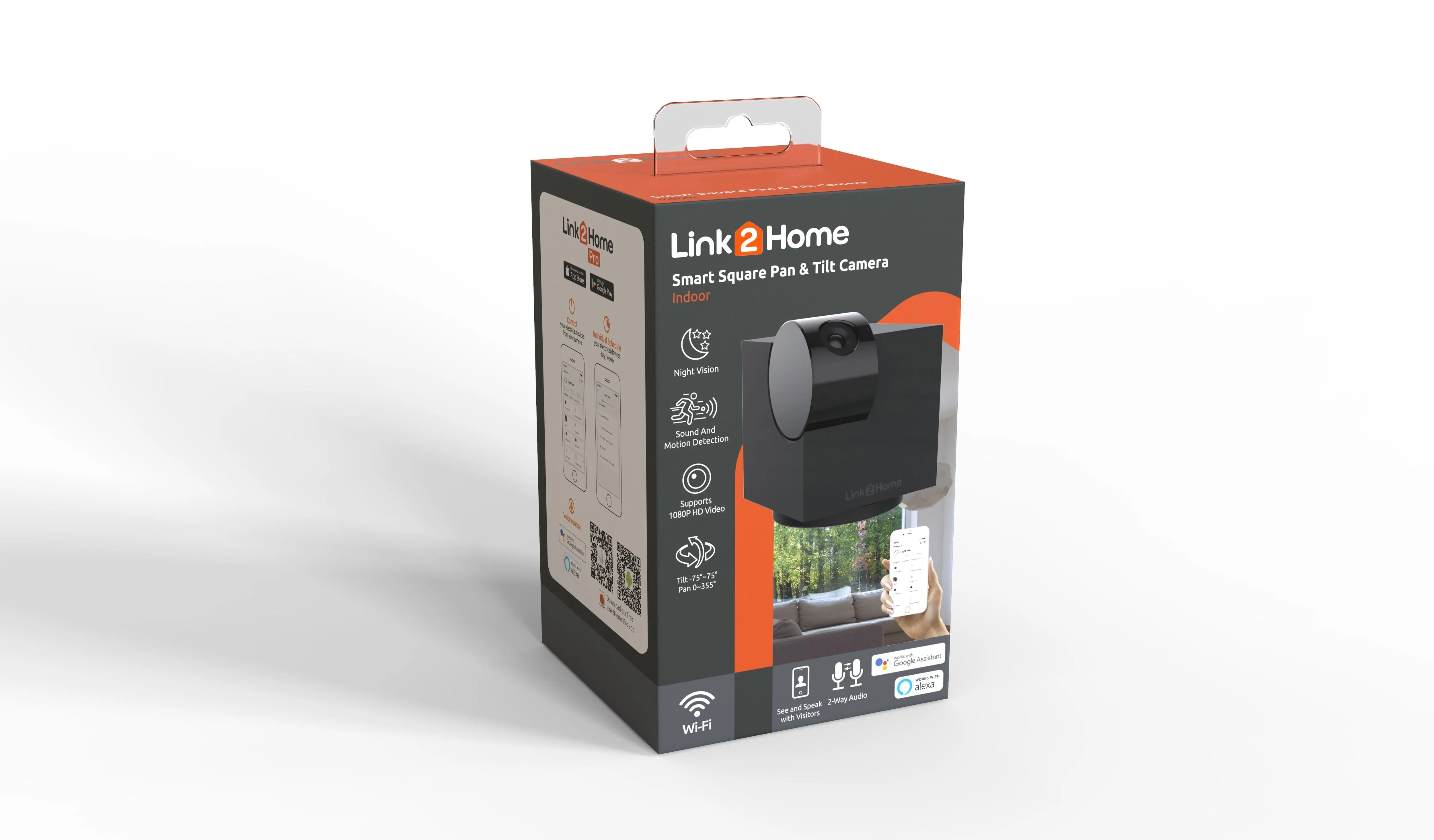 L2H Indoor Camera with Pan & Tilt