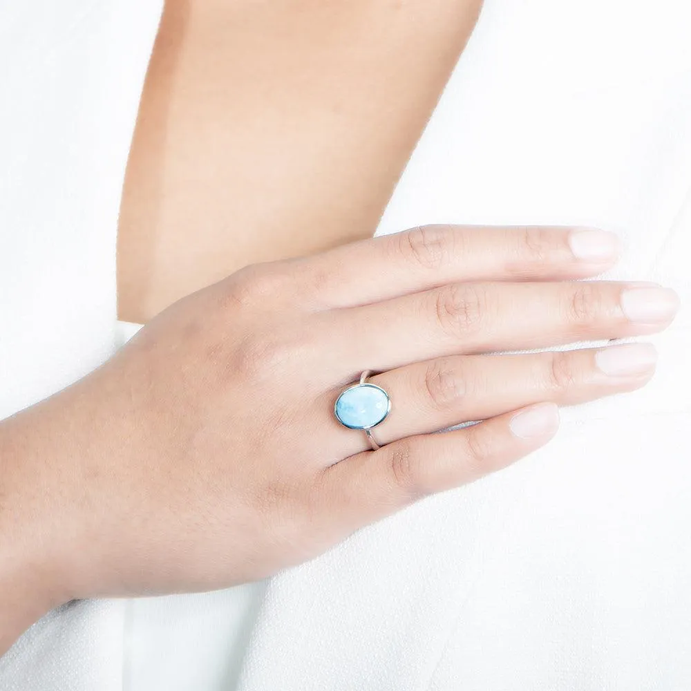 Larimar Blue Planet Ring
