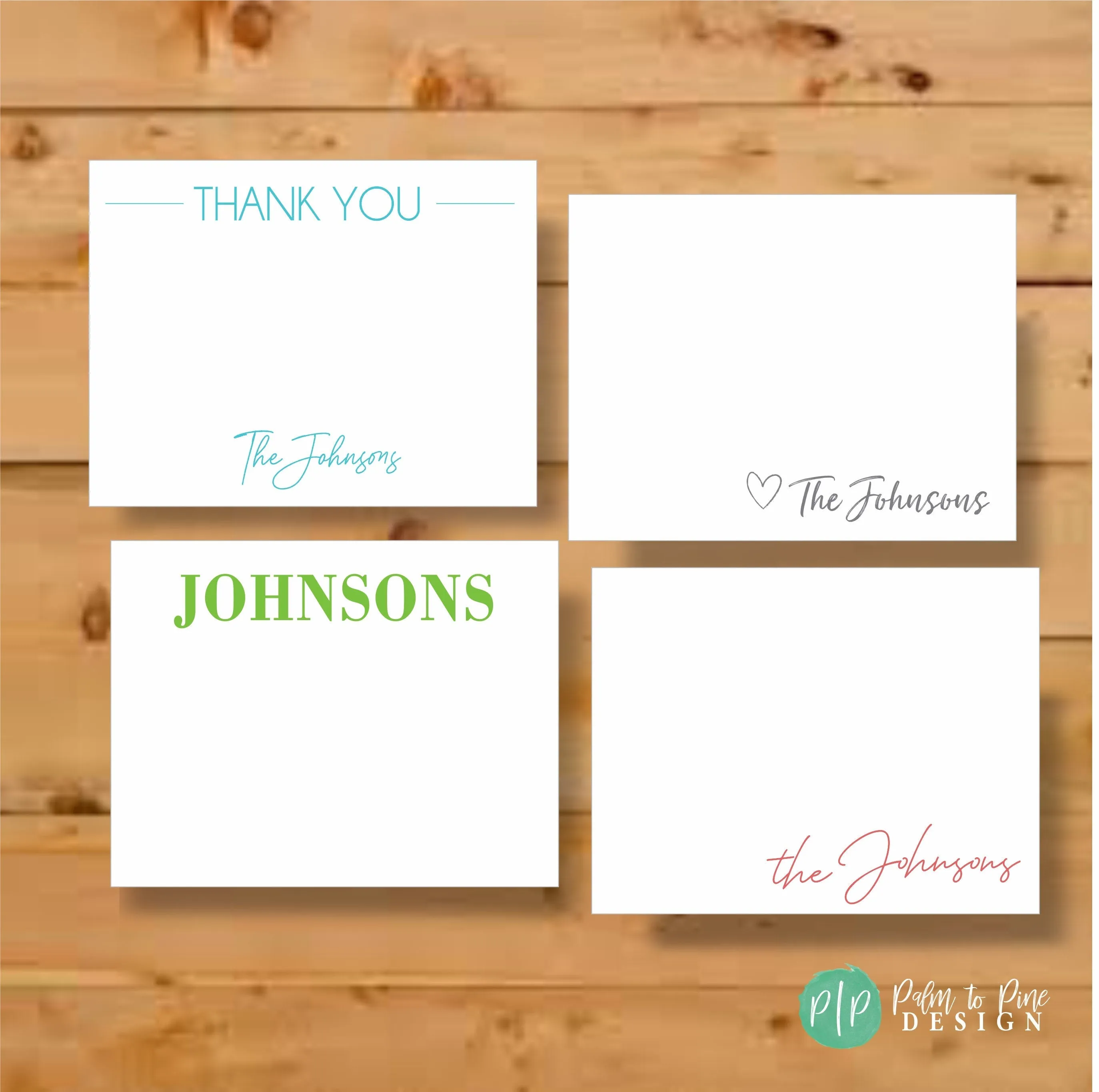 Last Name Stationery Set