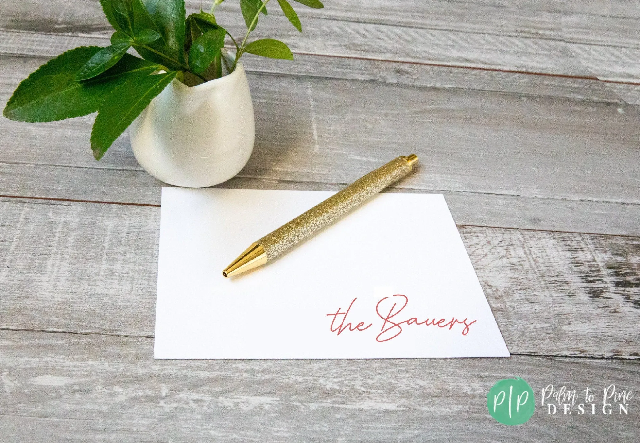Last Name Stationery Set