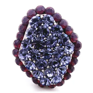 LUX Swarovski Rhinestone Crystal Diamond shape Ring