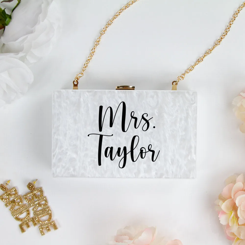 Marbled Acrylic Box Clutch Gifts