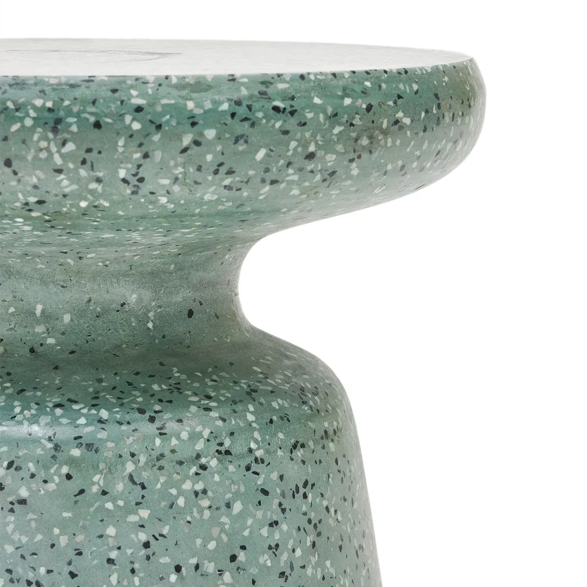 Mesquida Outdoor Side Table (Green Terrazzo, 39cm)